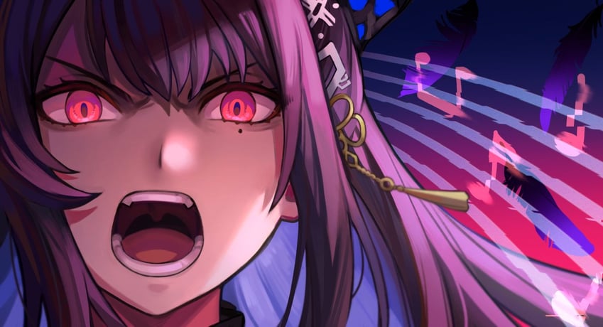 nerissa ravencroft (hololive and 1 more) drawn by rakku_(rkrmz0n)