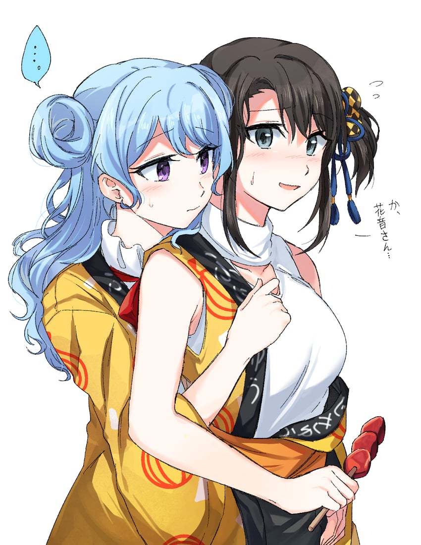okusawa misaki and matsubara kanon (bang dream!) drawn by opi