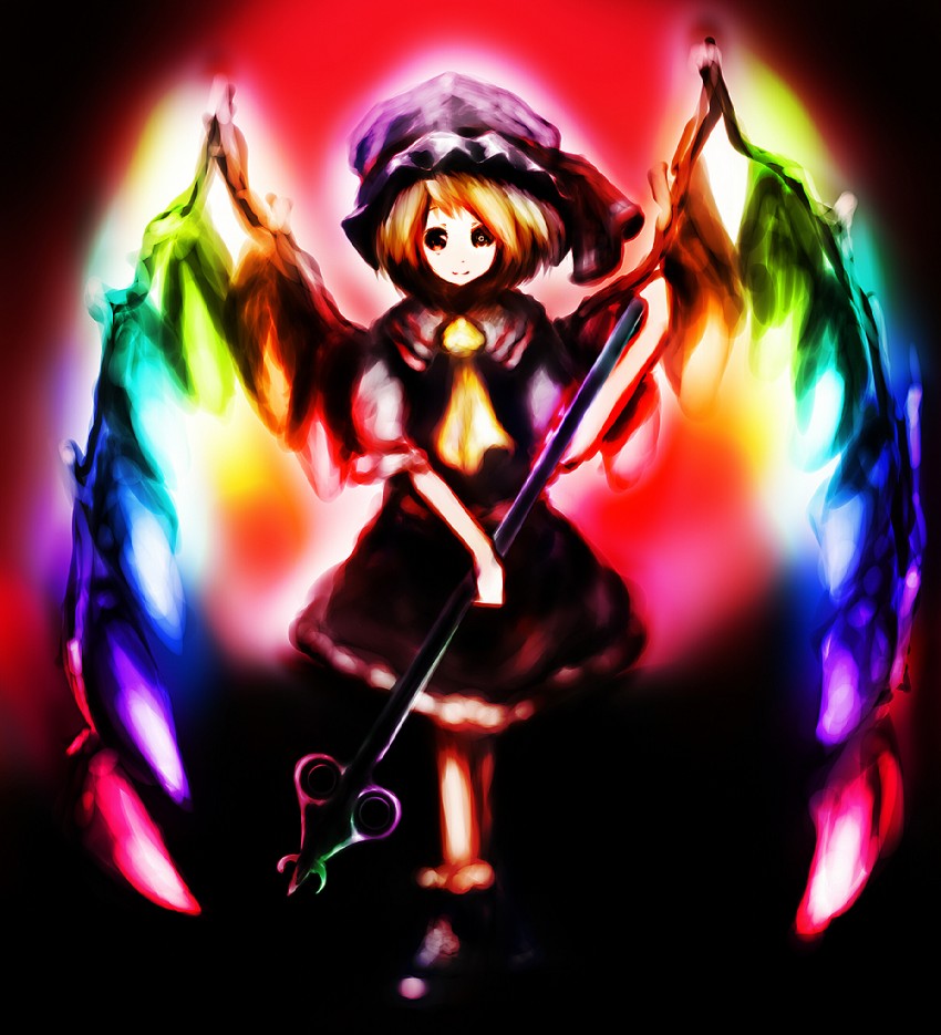 flandre scarlet (touhou and 1 more) drawn by shuu_(sirokumasabu)