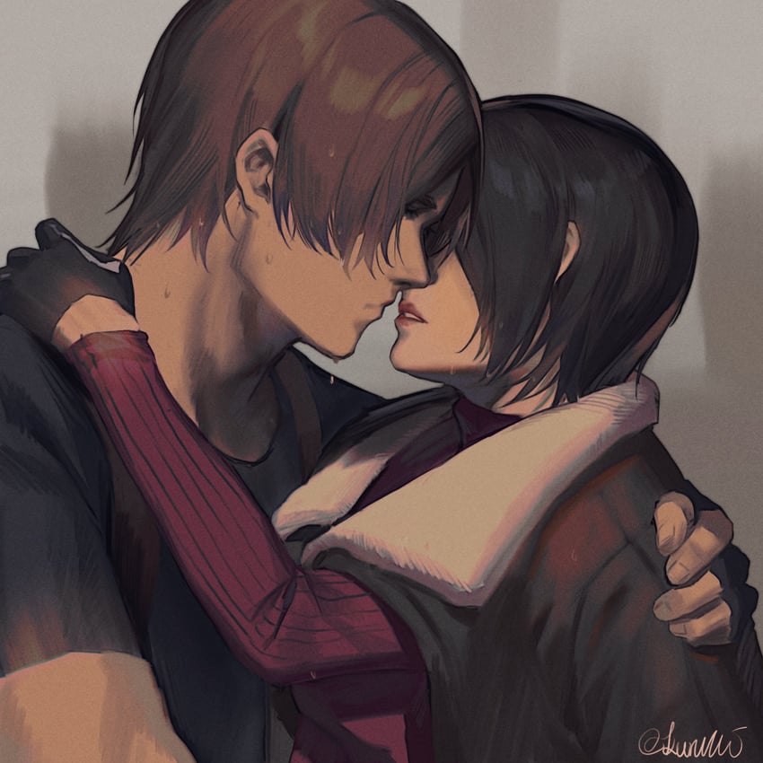 leon s. kennedy and ada wong (resident evil and 1 more) drawn by kurumi031212