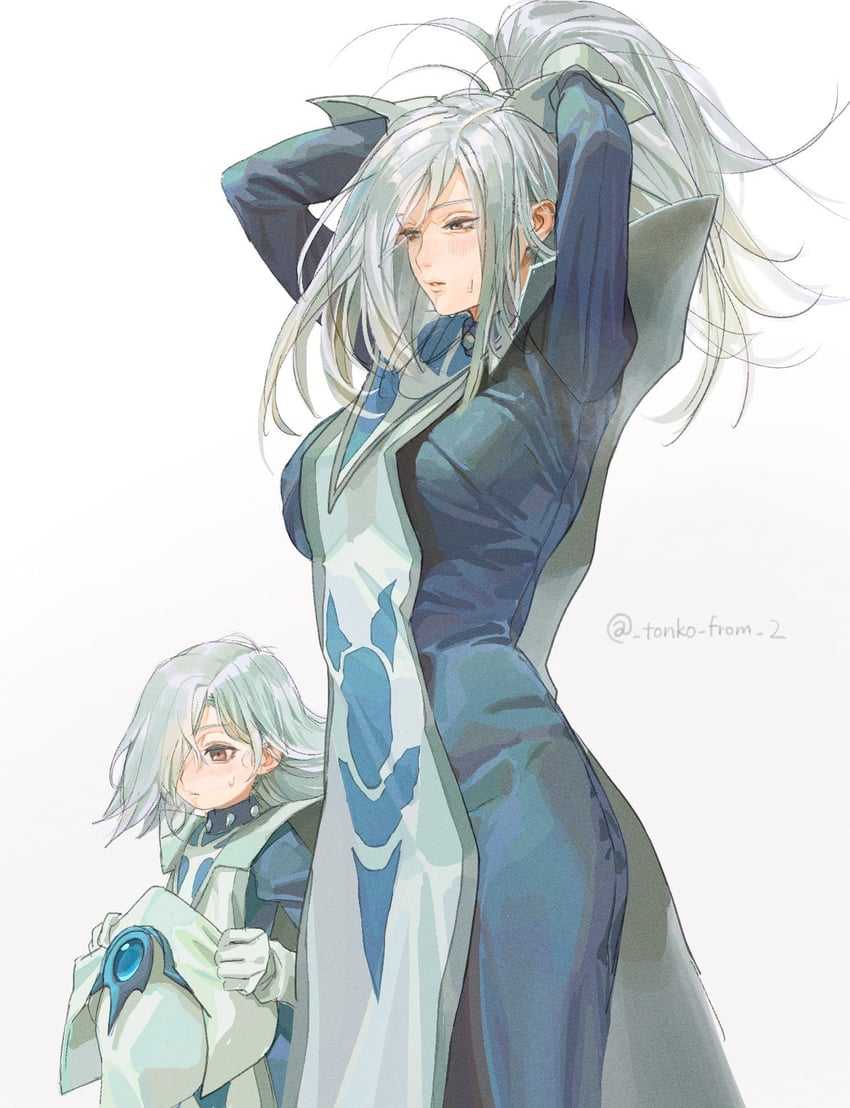 silent magician and silent magician lv4 (yu-gi-oh!) drawn by tonko_from