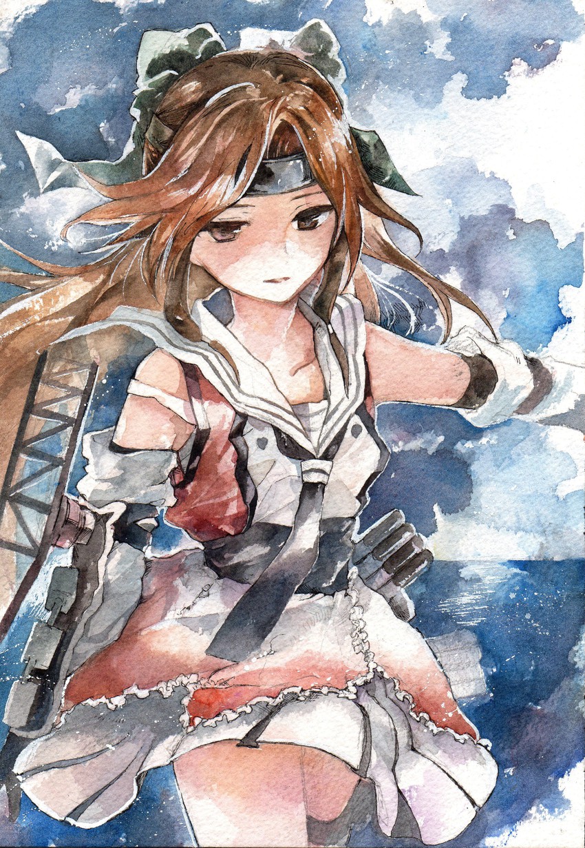 jintsuu and jintsuu kai ni (kantai collection) drawn by 1044kiro