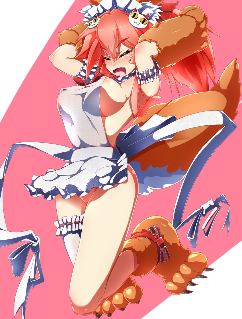 tamamo and tamamo cat (fate and 1 more) drawn by mrtakenoko