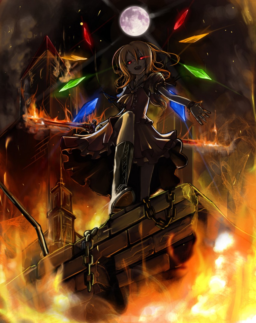 flandre scarlet (touhou) drawn by prototype-d
