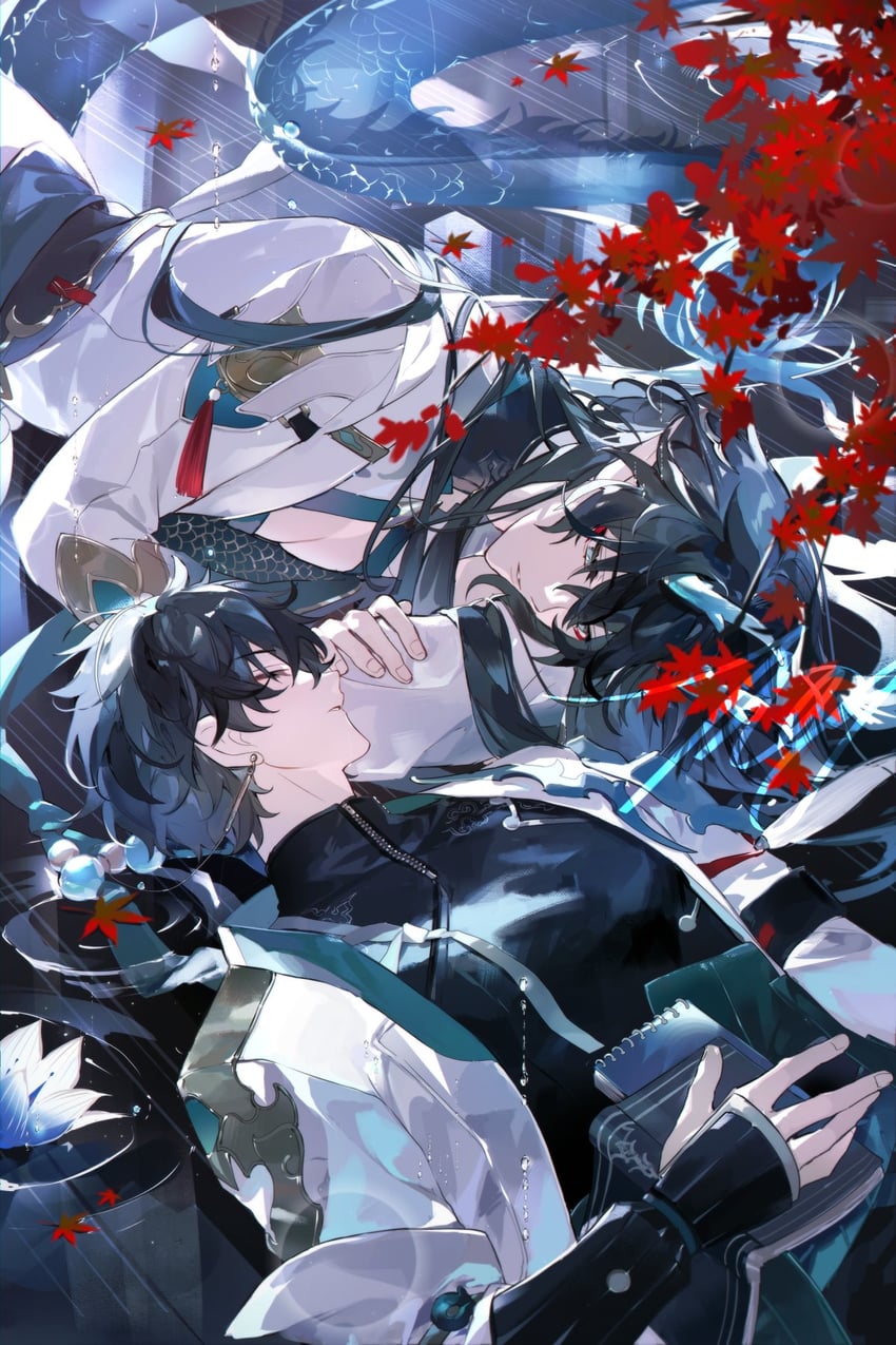 dan heng (honkai and 1 more) drawn by mors_gn