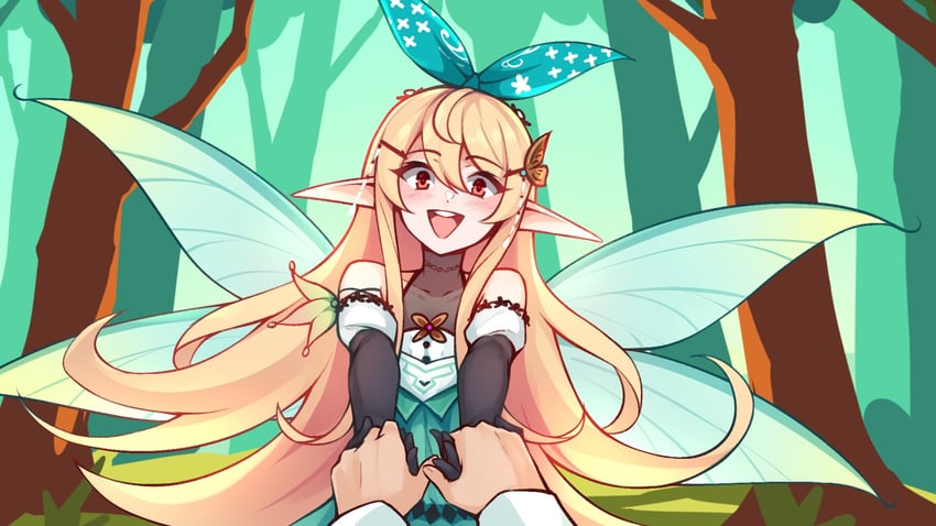 pomu rainpuff (nijisanji and 1 more) drawn by ricegnat