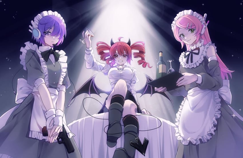 kasane teto, utane uta, and momone momo (utau) drawn by shadow71580825