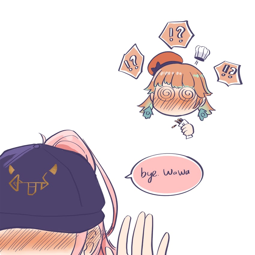 mori calliope and takanashi kiara (hololive and 1 more) drawn by fuyuu_seibutsu