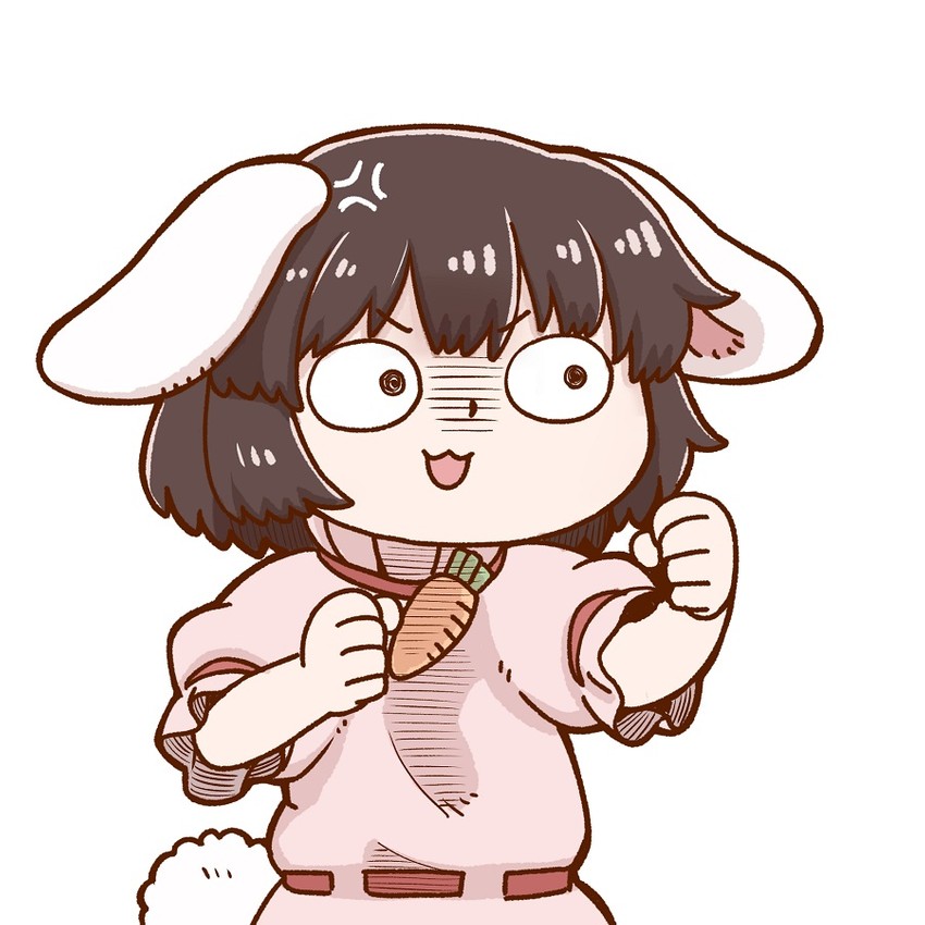 inaba tewi and david the gnome (touhou and 1 more) drawn by poronegi