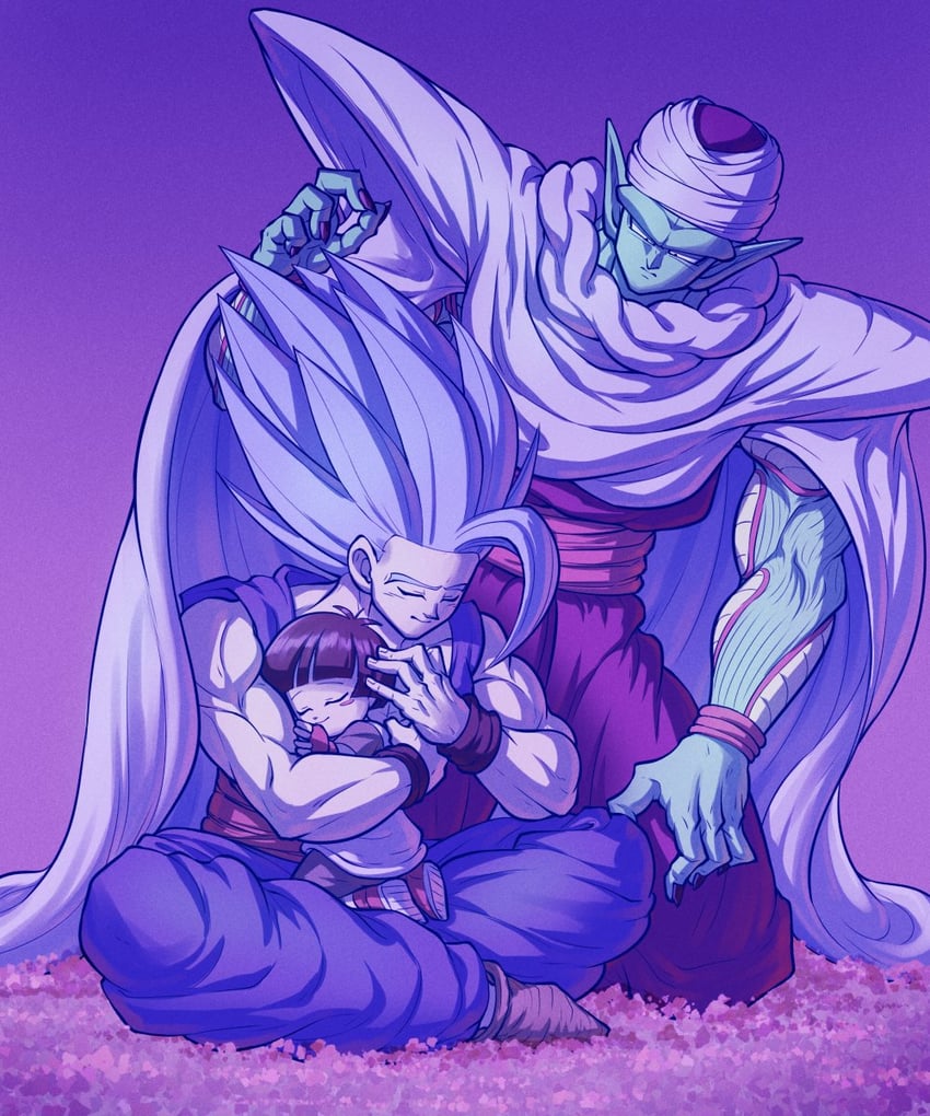 son gohan, pan, piccolo, and gohan beast (dragon ball and 2 more) drawn by koukyouji