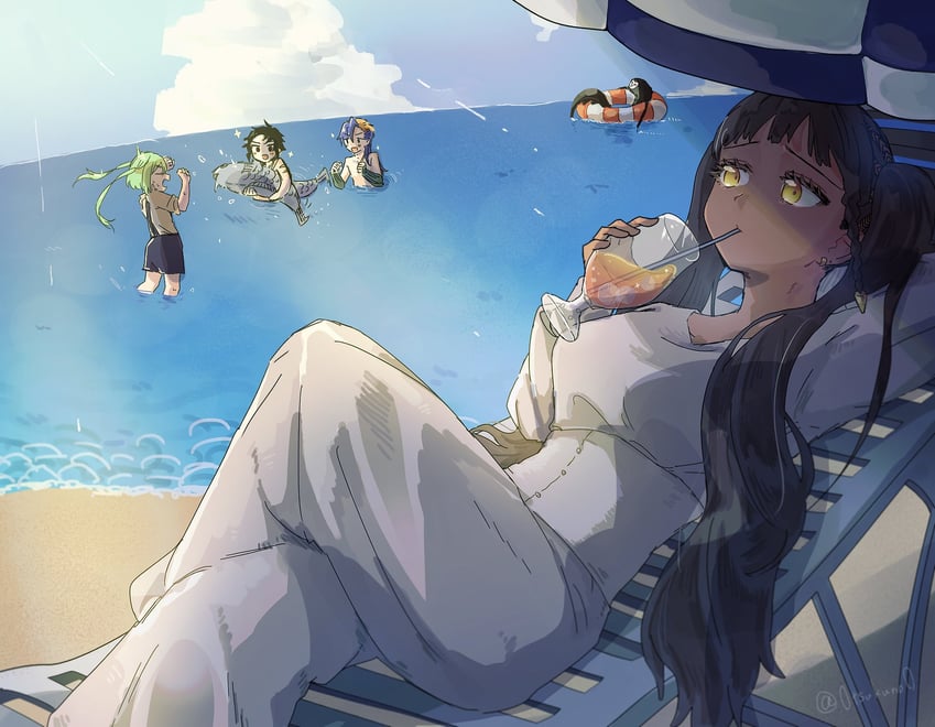 desscaras, ichi, kumugi, gokuraku, and golconda (madan no ichi) drawn by tsukuno