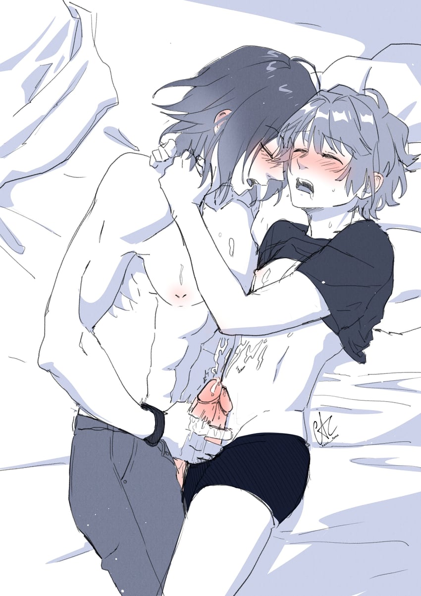 forte and hazuki (love melodies) drawn by kasutama
