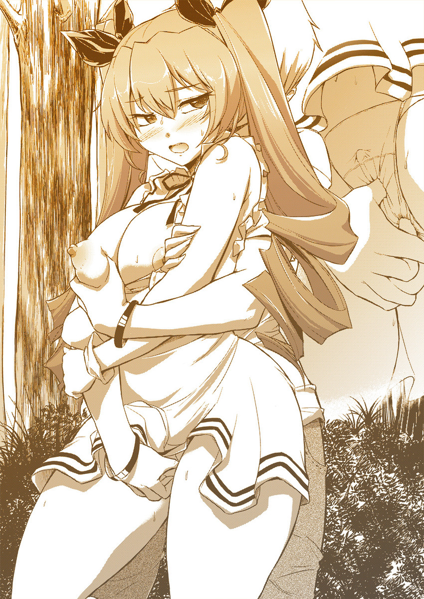anchovy (girls und panzer) drawn by funky_function