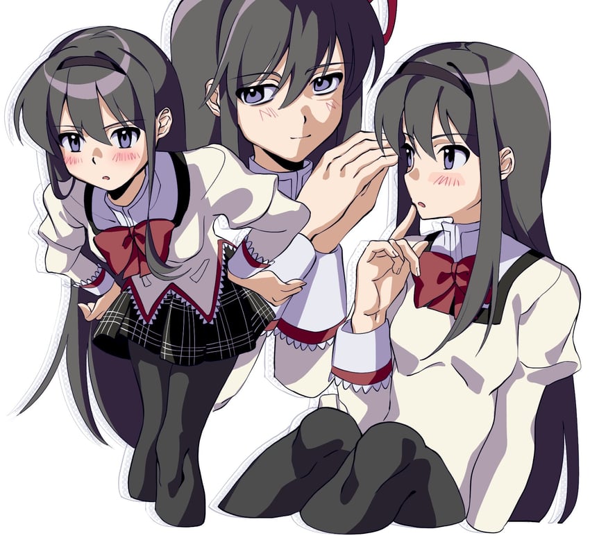 akemi homura (mahou shoujo madoka magica) drawn by kuro_miumu