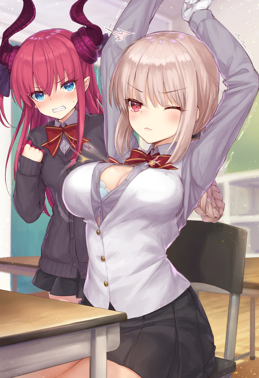 florence nightingale and elizabeth bathory (fate and 3 more) drawn by mashutarou_(neko_no_oyashiro)