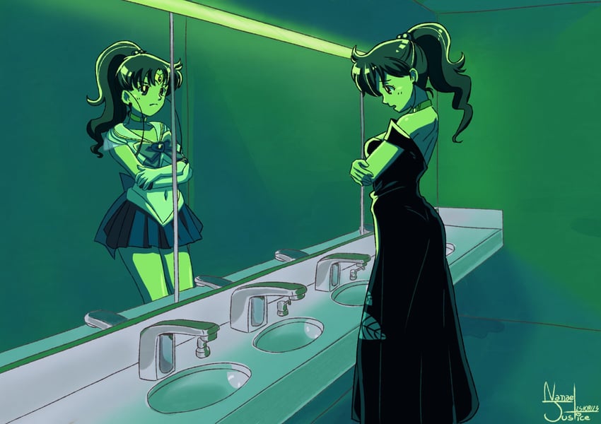 kino makoto and sailor jupiter (bishoujo senshi sailor moon) drawn by nanaeljustice