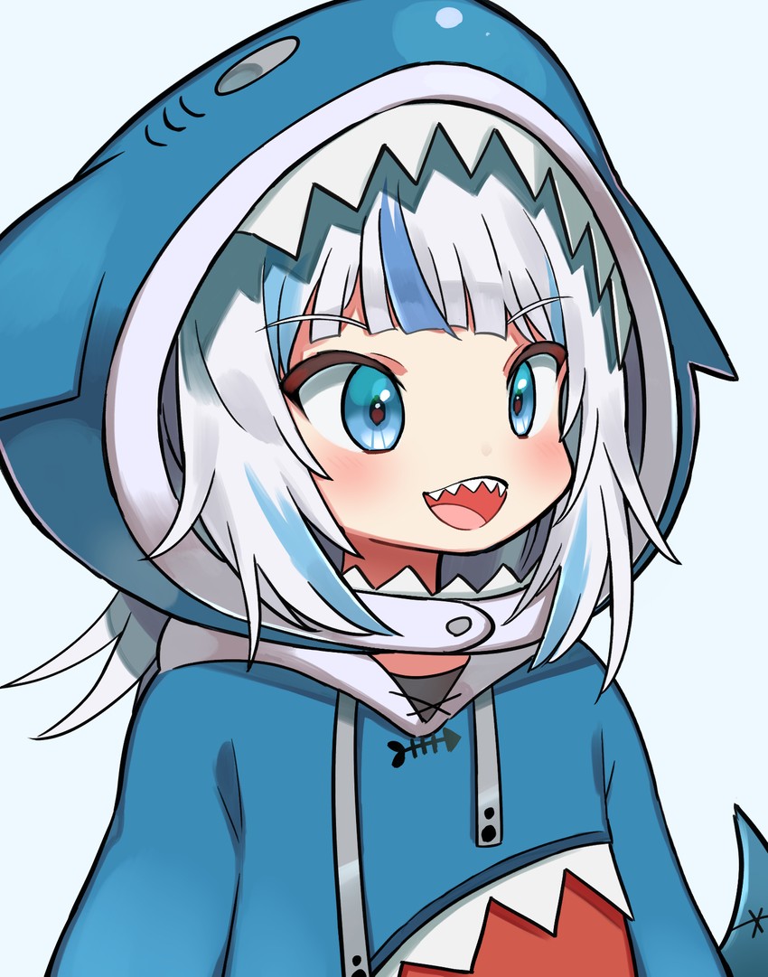 gawr gura (hololive and 1 more) drawn by hyou_(hyouga617)
