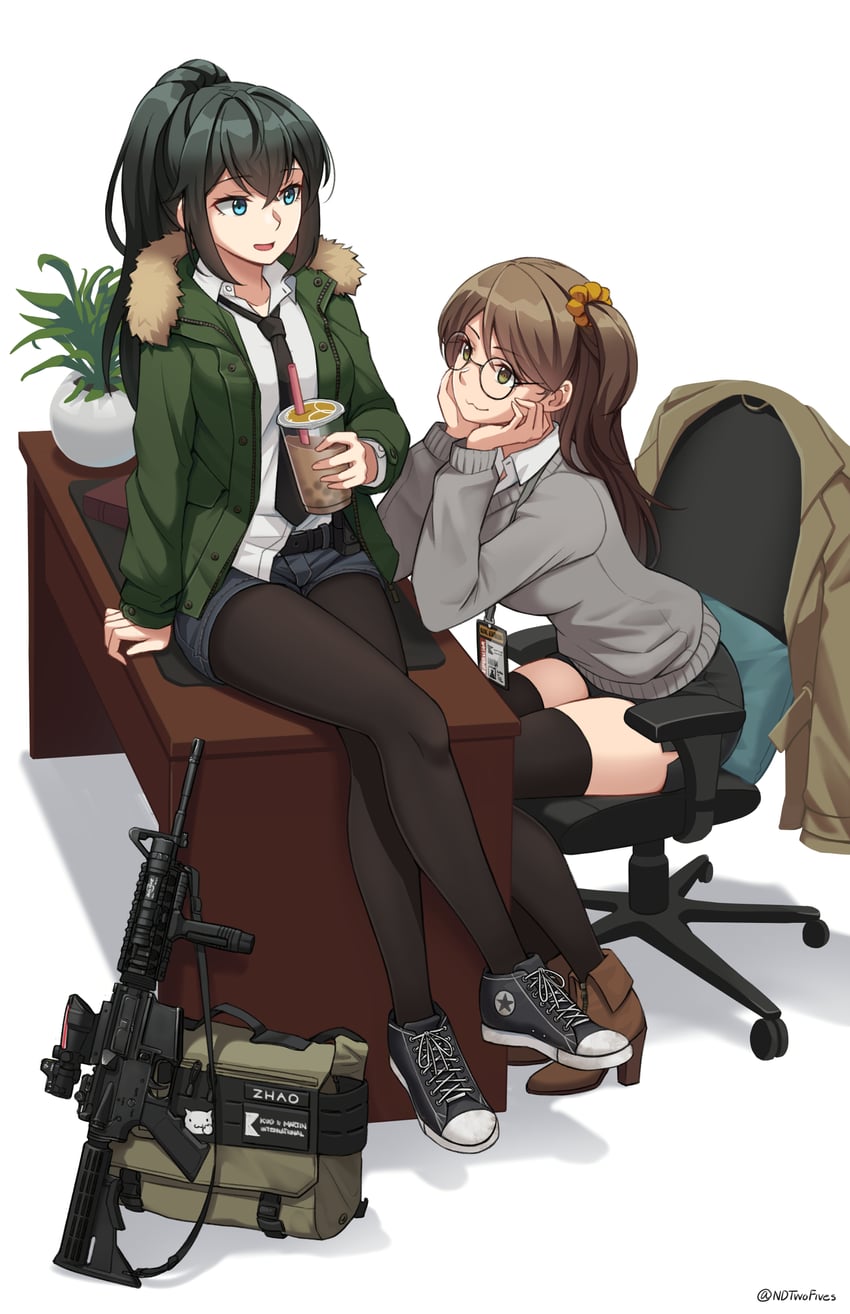 vivian zhao and mia schneider (original) drawn by ndtwofives