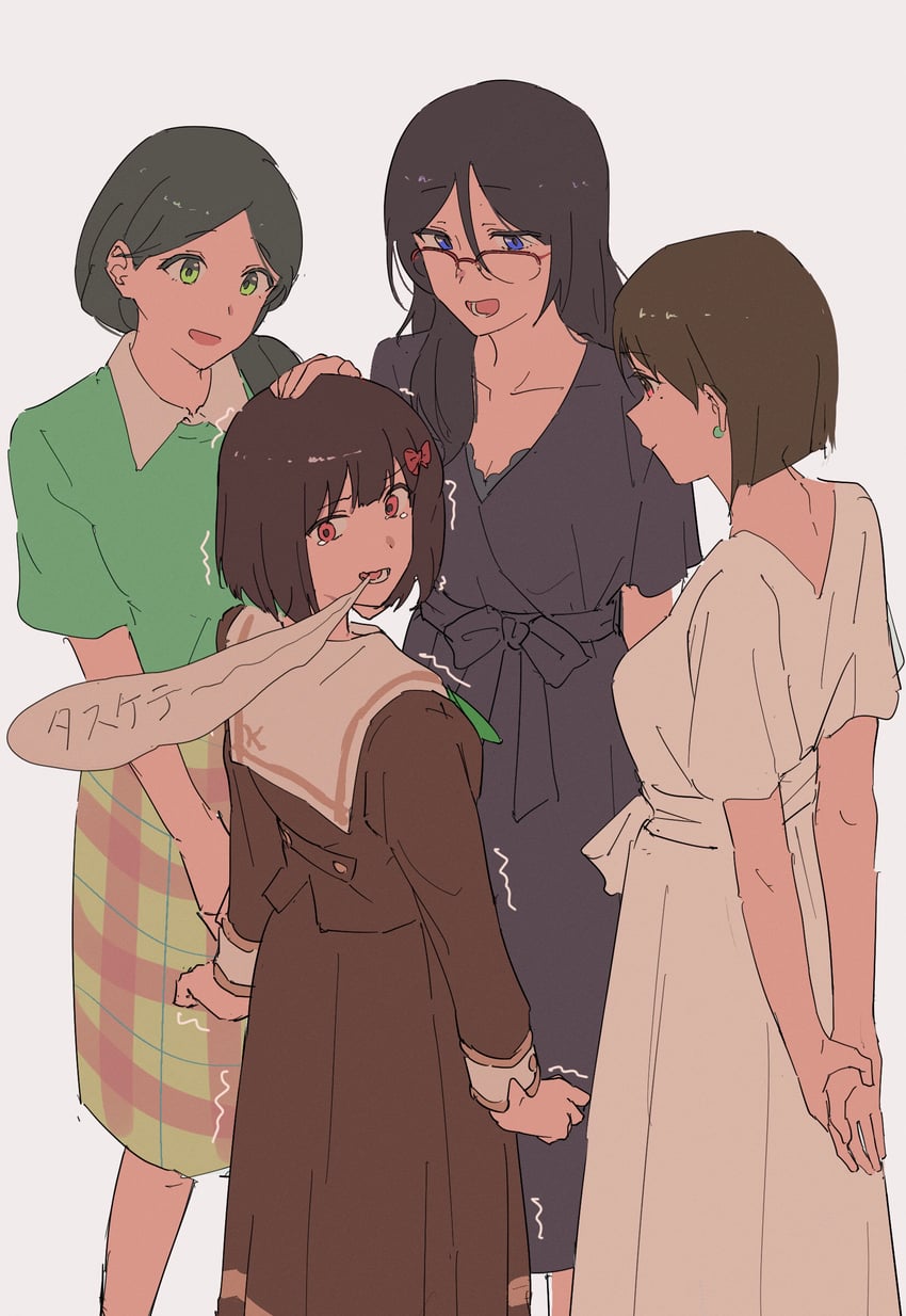 tanaka asuka, hisaishi kanade, nakaseko kaori, and ogasawara haruka (hibike! euphonium) drawn by matarasu_(aaaaaaaaj)