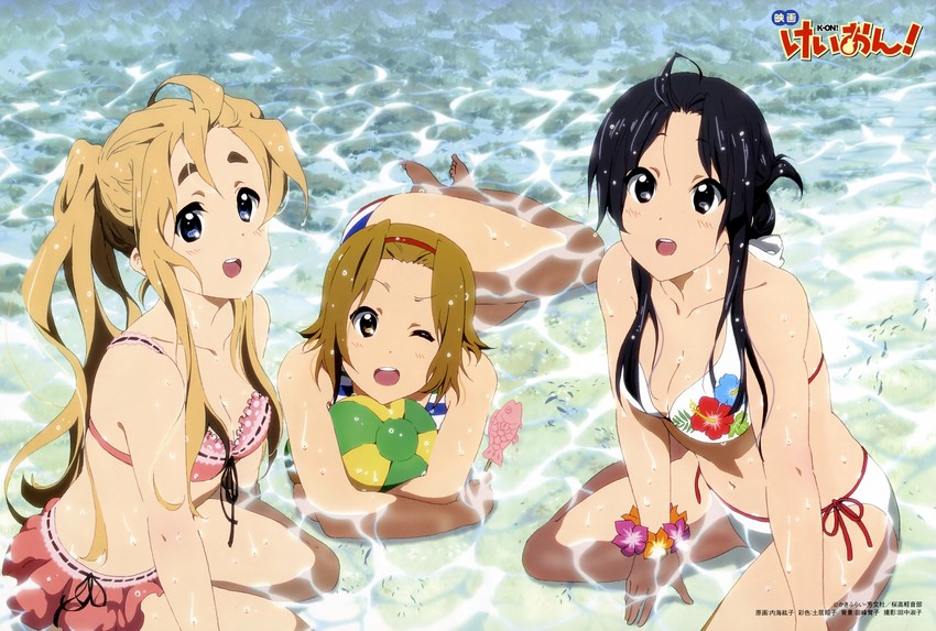 akiyama mio, tainaka ritsu, and kotobuki tsumugi (k-on! and 1 more) drawn by utsumi_hiroko