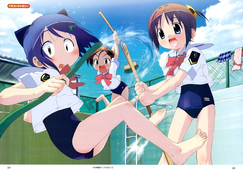 inamori mika, amamiya manami, and uehara mutsuki (gakuen utopia manabi straight!)