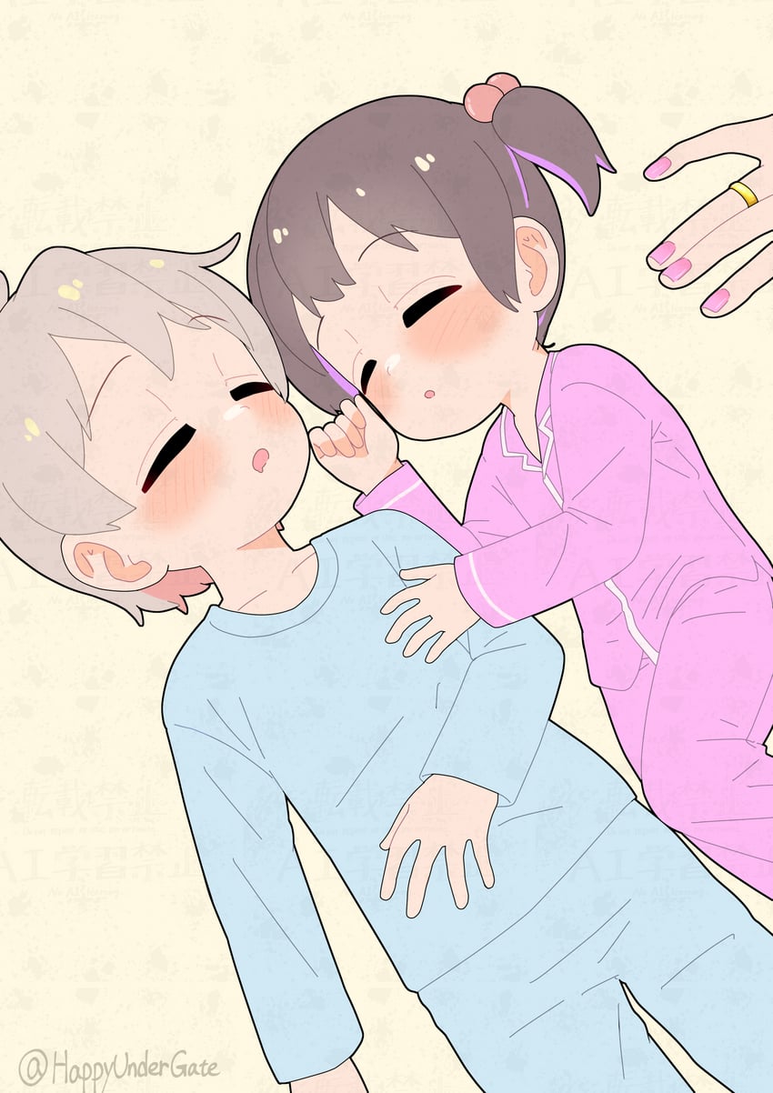 oyama mihari and oyama mahiro (onii-chan wa oshimai!) drawn by happyundergate