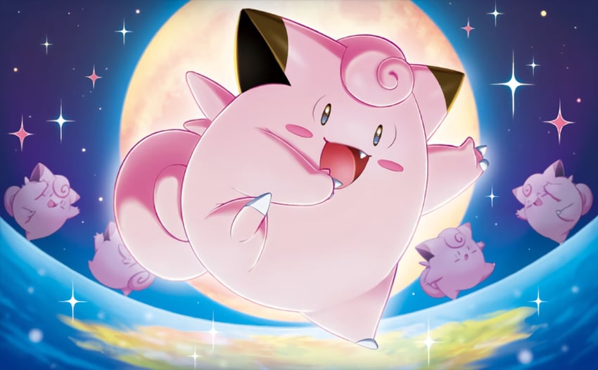 clefairy (pokemon and 1 more) drawn by kirisaki_(gin16k)