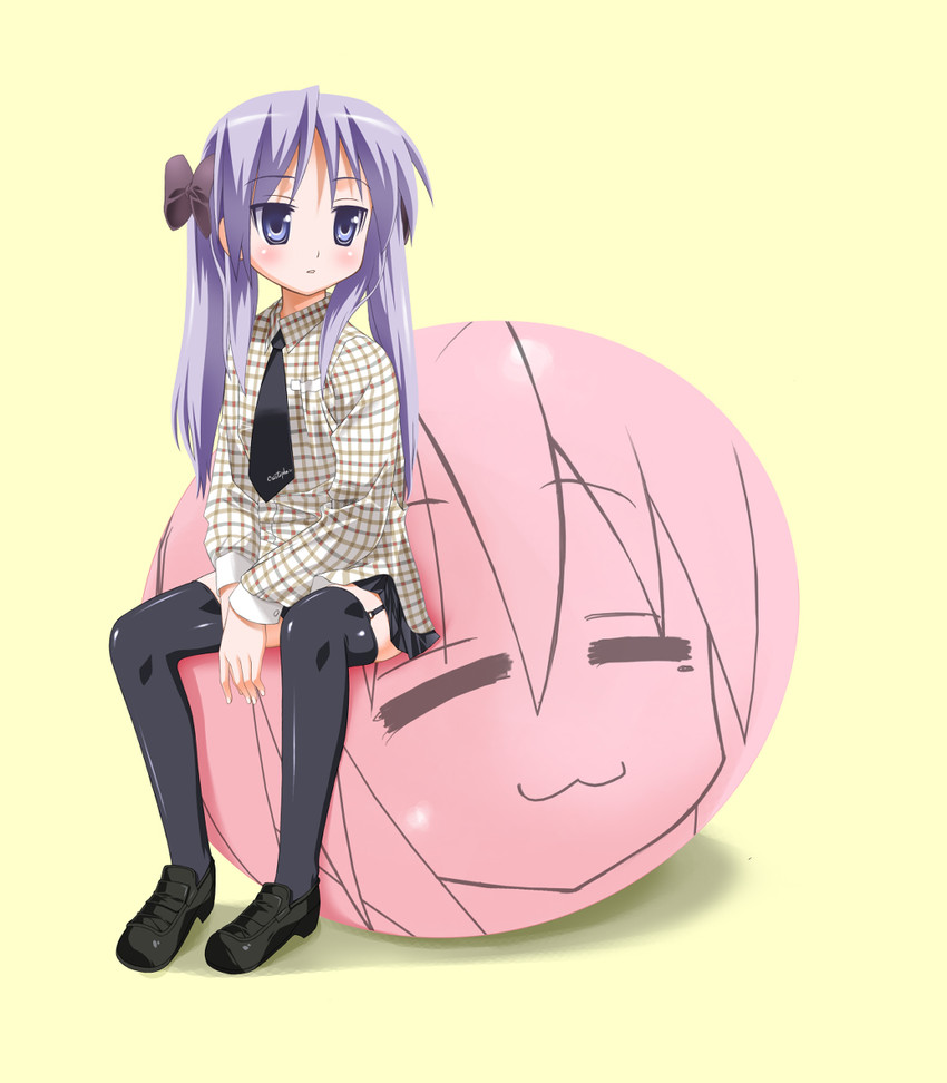 hiiragi kagami and izumi konata (lucky star) drawn by umekichi