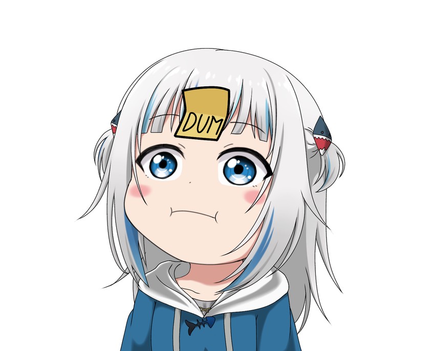 gawr gura (hololive and 2 more) drawn by jan_azure