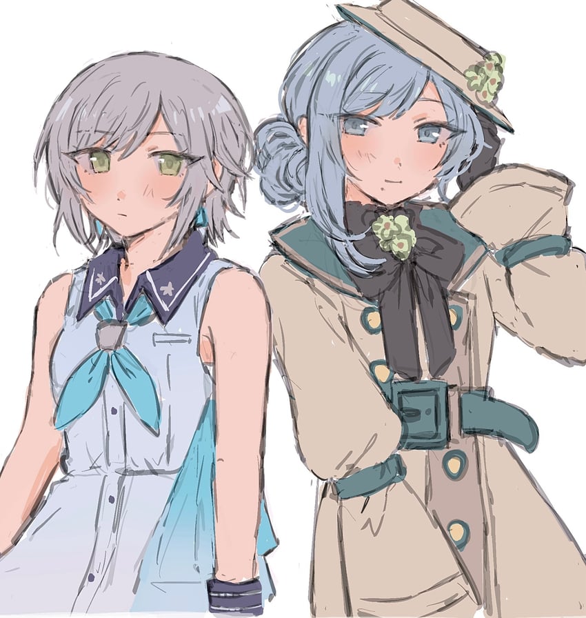 hinomori shizuku and hinomori shiho (project sekai) drawn by sana5353