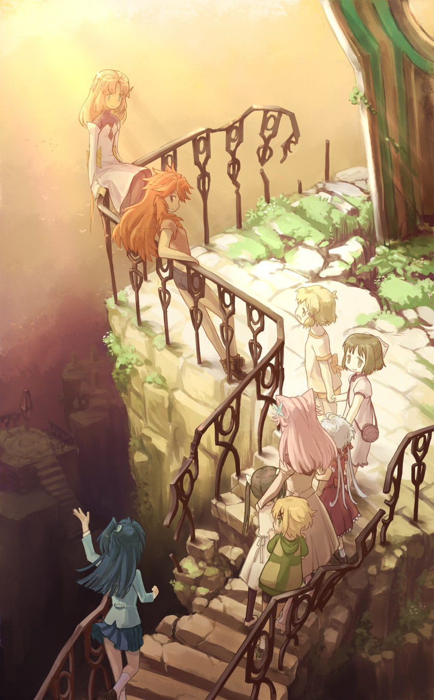 yukine chris, tachibana hibiki, akatsuki kirika, tsukuyomi shirabe, kazanari tsubasa, and 4 more (senki zesshou symphogear) drawn by huu00