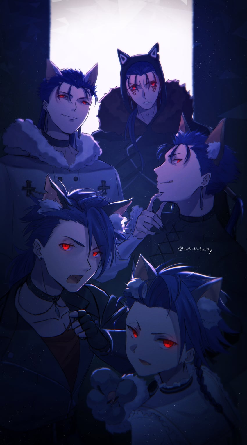 cu chulainn alter, cu chulainn, and setanta (fate and 4 more) drawn by fomnant