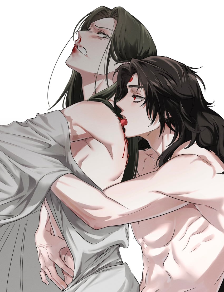 luo binghe and shen jiu (renzha fanpai zijiu xitong) drawn by qwert021600