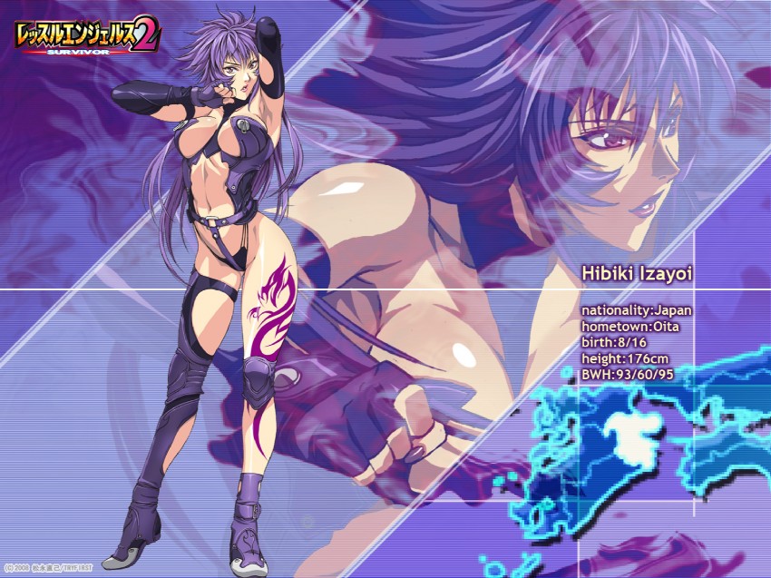 izayoi hibiki (wrestle angels and 1 more) drawn by homare_(fool's_art)