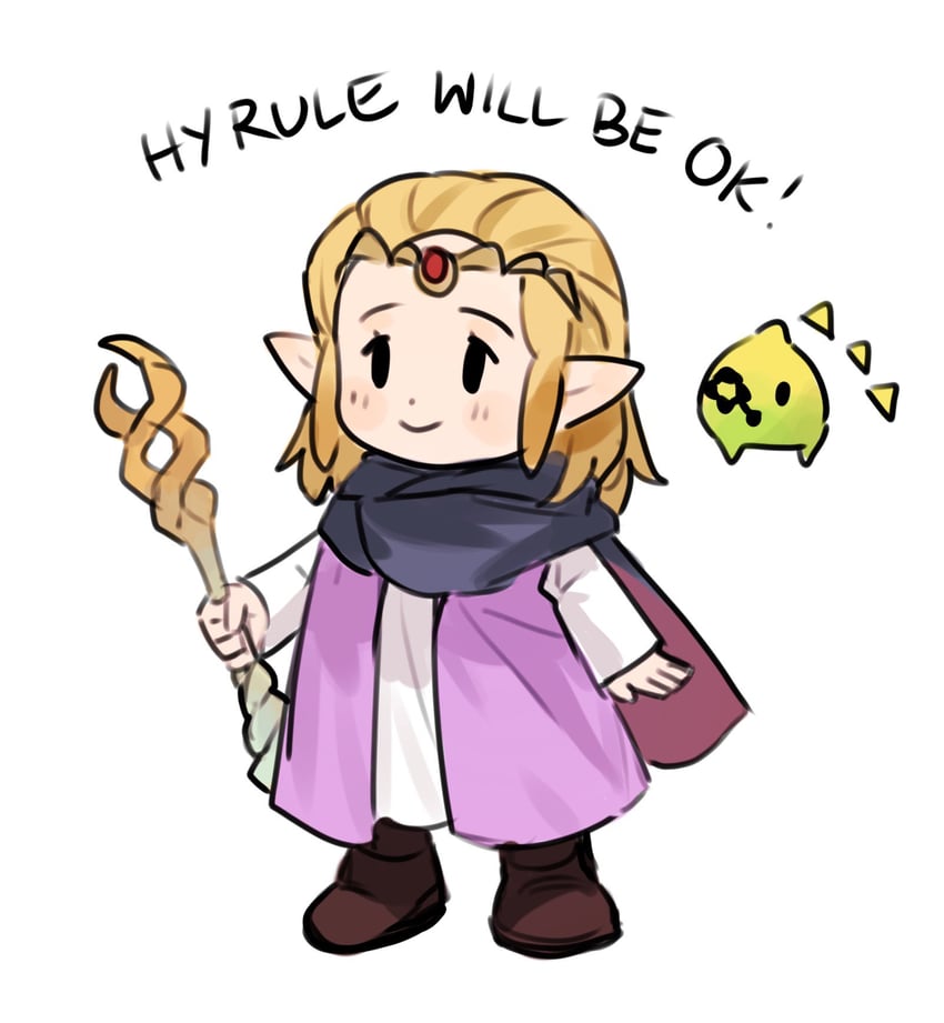 princess zelda and tri (the legend of zelda and 1 more) drawn by aubz