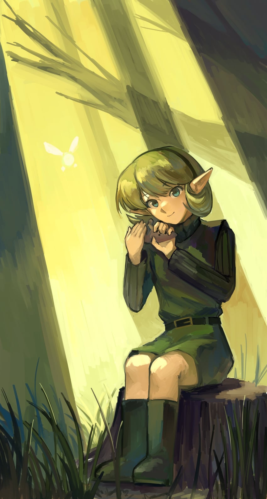 saria (the legend of zelda and 1 more) drawn by kornod