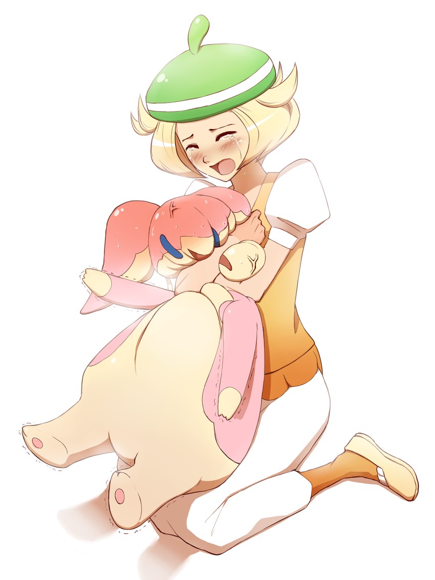 bianca and audino (pokemon and 1 more) drawn by nikawa_99-do