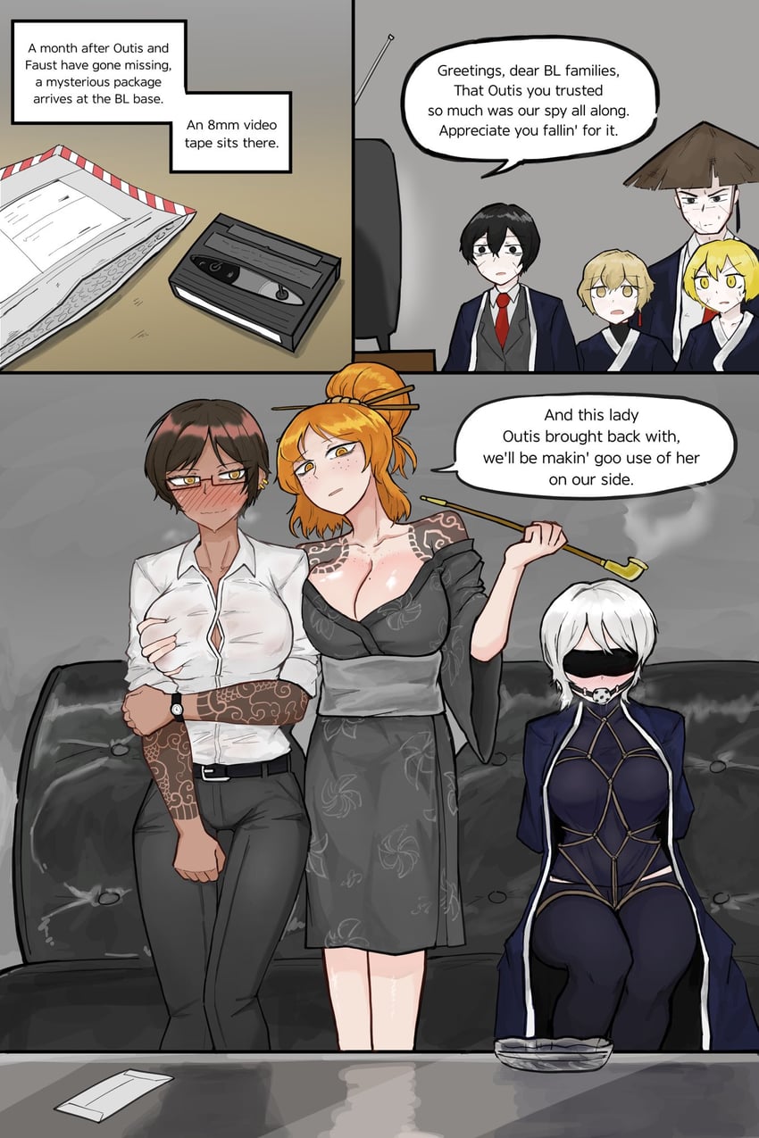 ishmael, don quixote, faust, sinclair, yi sang, and 3 more (project moon and 1 more) drawn by praycity0925