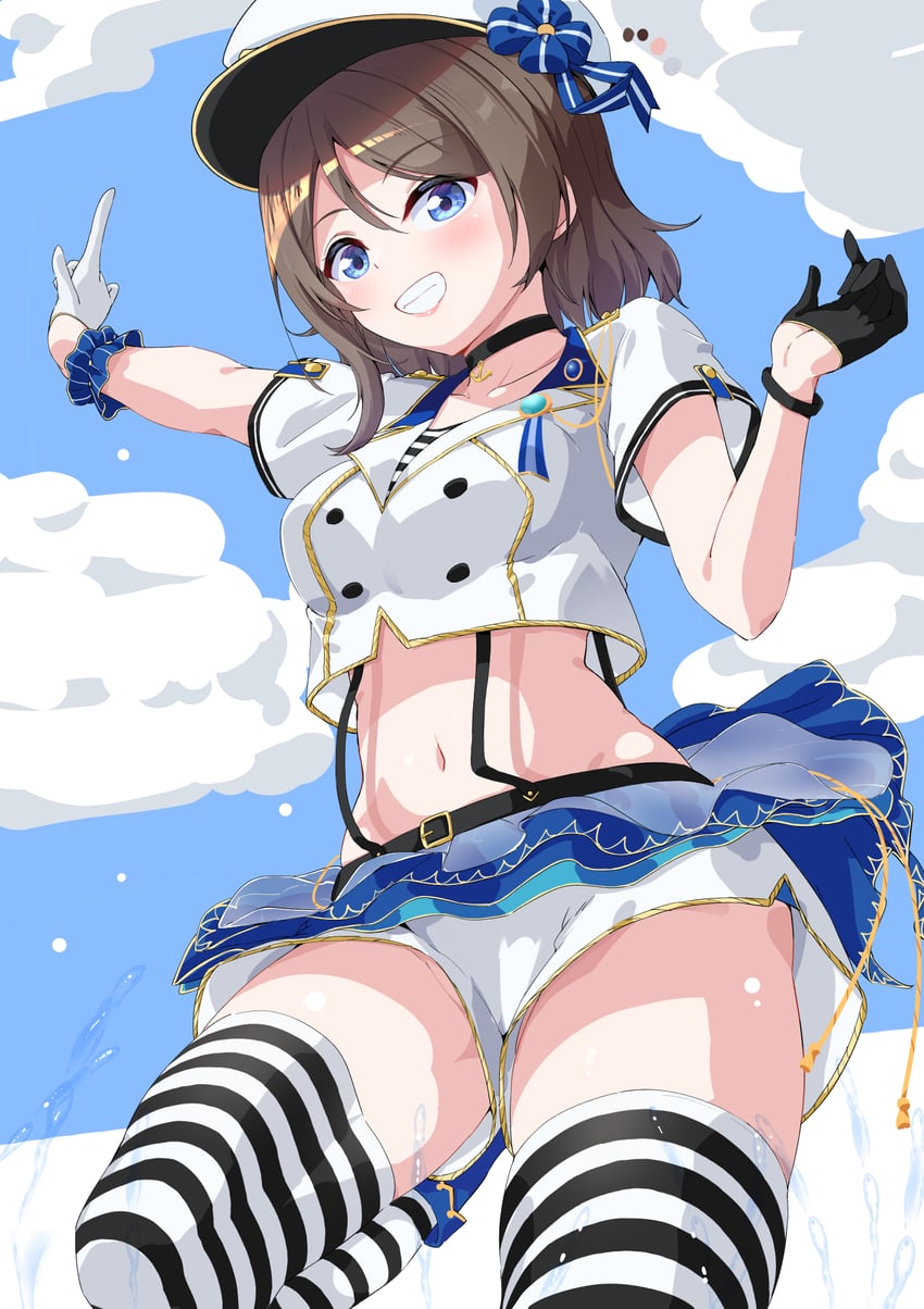 watanabe you (love live! and 1 more) drawn by parisnoko