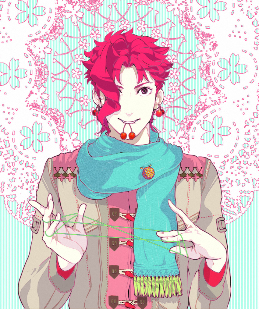 kakyoin noriaki (jojo no kimyou na bouken and 1 more) drawn by boorunrun