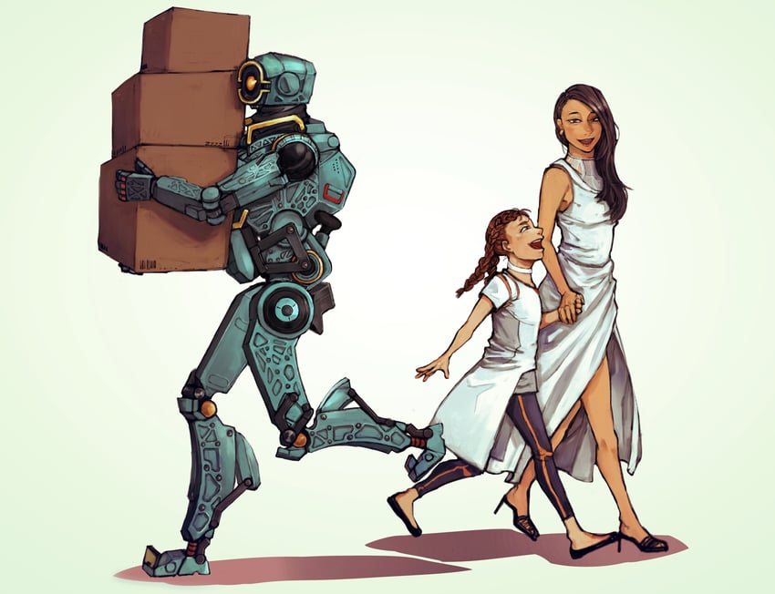 loba, pathfinder, and alanza andrade (apex legends) drawn by shiba_shiba