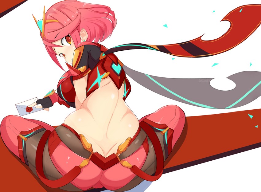 pyra (xenoblade chronicles and 2 more) drawn by jellcaps