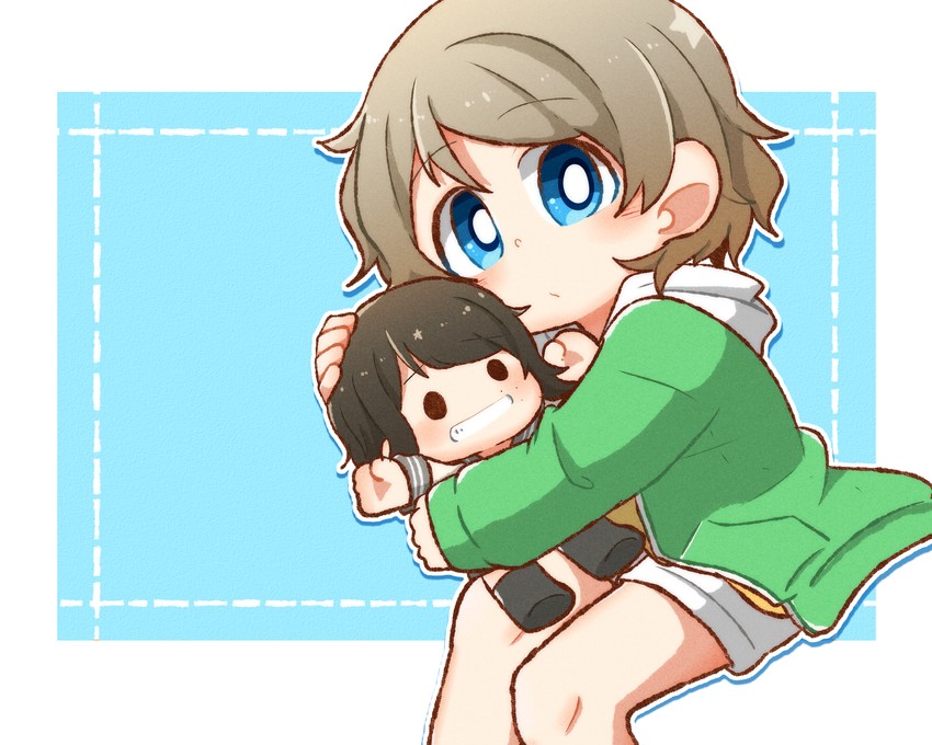 watanabe you and saitou shuka (love live! and 1 more) drawn by gentaro_(g_teall)