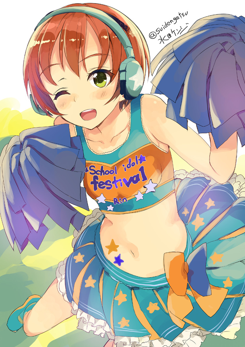 hoshizora rin (love live! and 2 more) drawn by mizuta_kenji