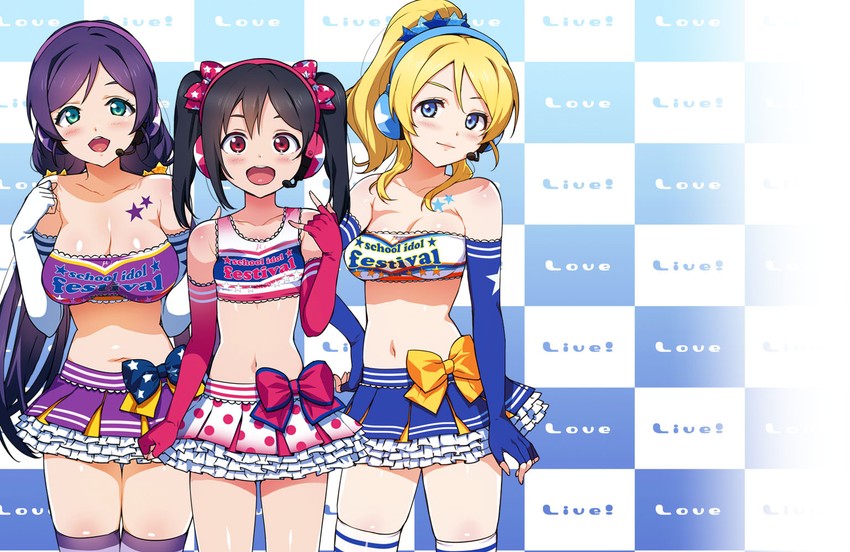 tojo nozomi, yazawa nico, and ayase eli (love live! and 2 more) drawn by ootomo_takuji