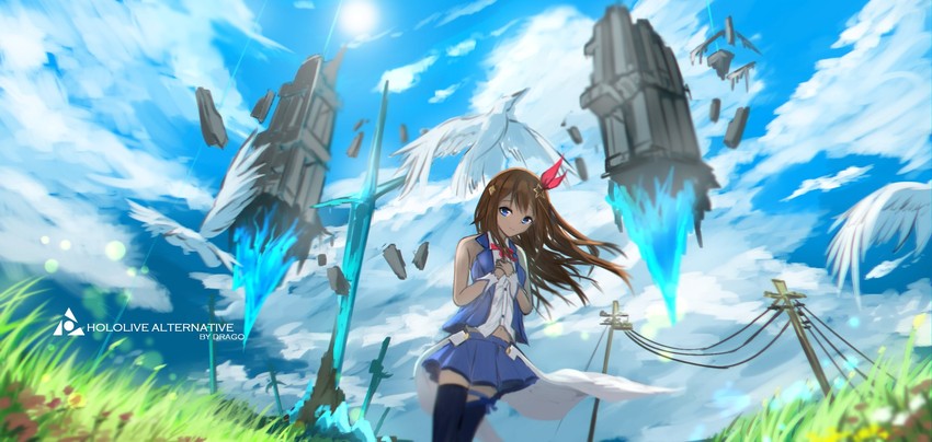 tokino sora (hololive and 1 more) drawn by drago39r
