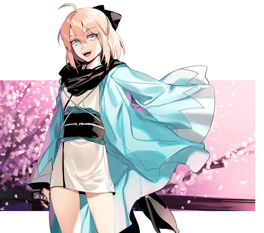 okita souji (fate and 2 more) drawn by hug_(yourhug)