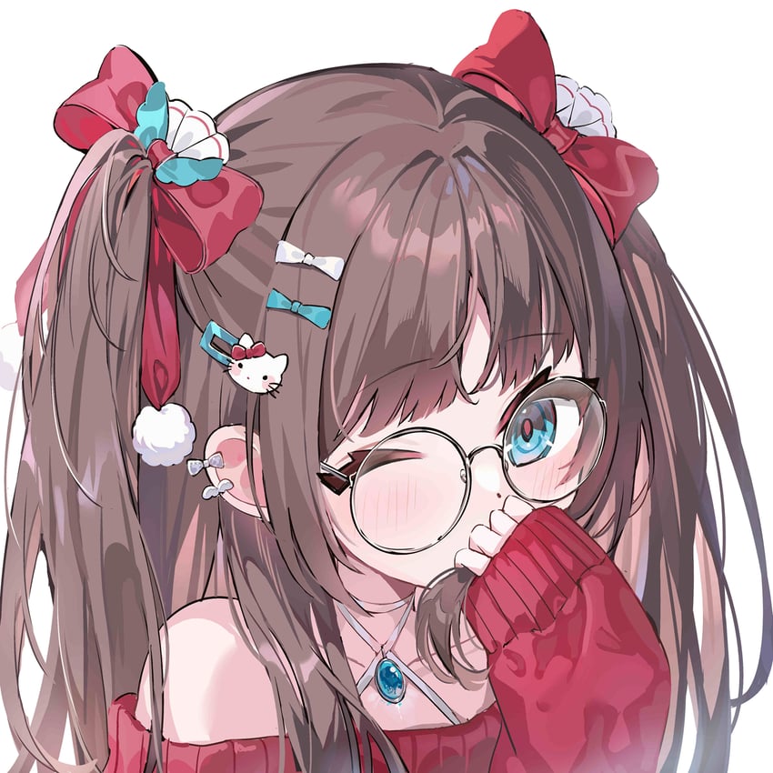hello kitty (original and 2 more) drawn by yuia