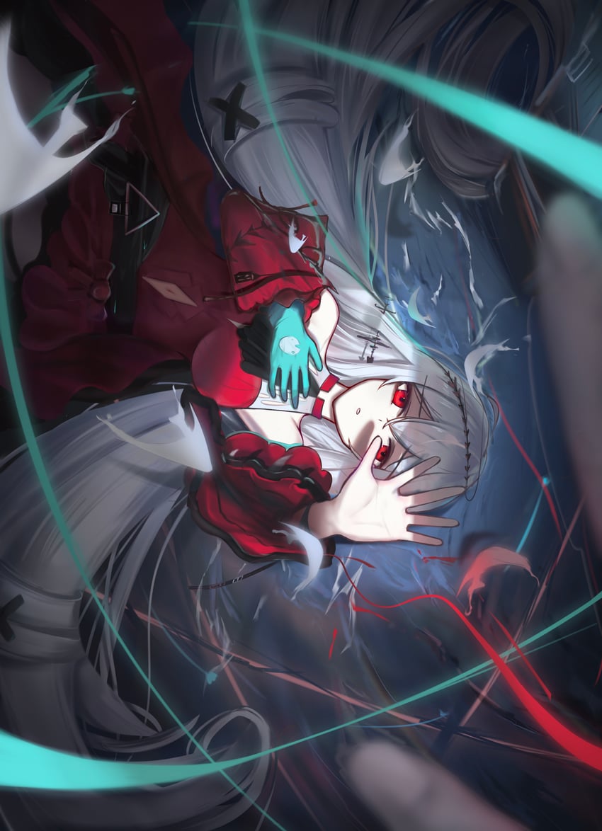 skadi and skadi the corrupting heart (arknights) drawn by g11_and_bang