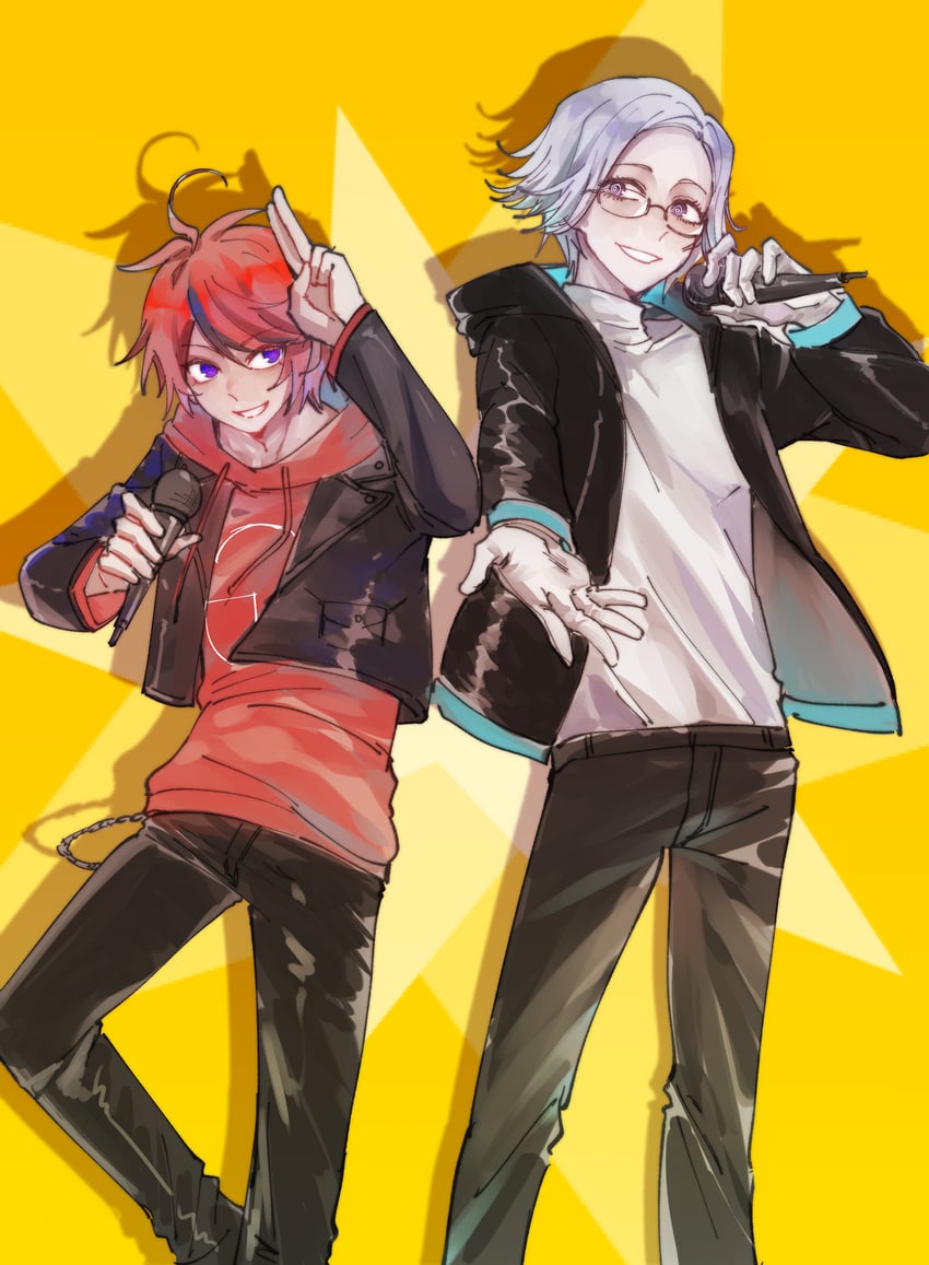 aotsuki eito and sumino takumi (the hundred line -last defense academy- and 1 more) drawn by tongwangmingjiedaolu